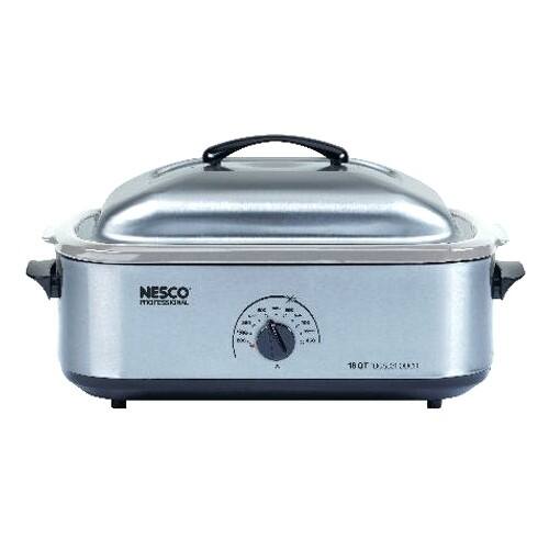 Front Standard. Nesco - Electric Oven - Stainless Steel.