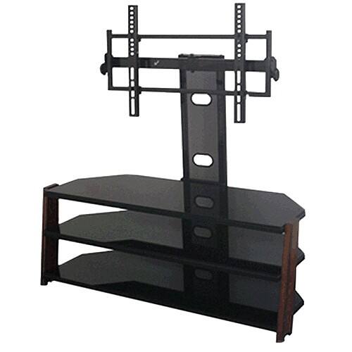 Front Standard. Ready Set Mount - Entertainment TV Stand Marbella Universal TV Stand for 32'' to 52'' Screens in Black.