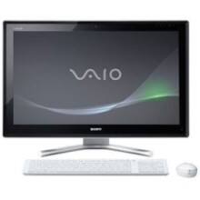 Front Large. Sony - 24" Touchscreen VAIO All-in-One Computer - 8 GB Memory - 2 TB Hard Drive - White.