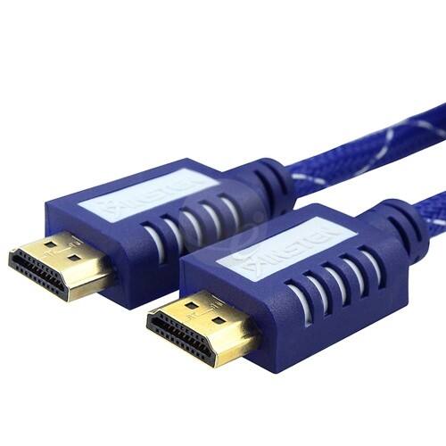 Front Standard. Insten - Premium High Speed HDMI Cable, 50FT Mesh - Mesh Blue.