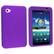 Front Standard. eForCity - Silicone Skin Case Compatible With Samsung Galaxy Tab P1000, Dark - Dark Purple.