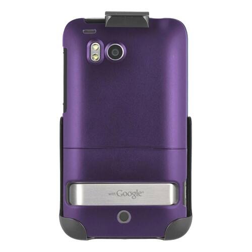 Front Standard. Seidio - Surface Snap On Case & Holster Combo for HTC ThunderBolt - Amethyst.