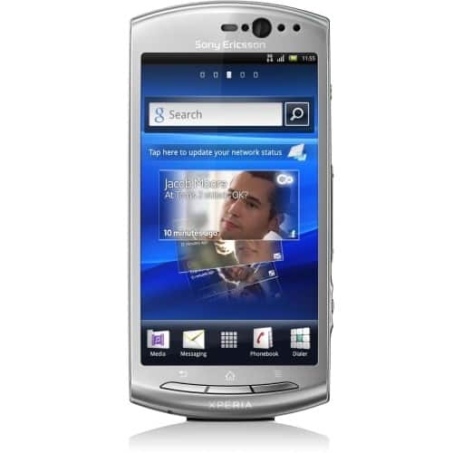 Front Standard. Sony Mobile Communications - XPERIA Smartphone 3.5G - Silver.