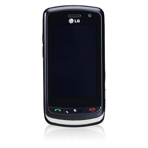 Front Standard. LG - Xenon Cellular Phone 3G - Black.