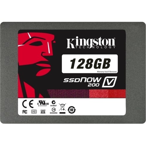 Front Standard. Kingston Technology - SSDNow V200 128 GB 2.5" Internal Solid State Drive - 1 Pack.