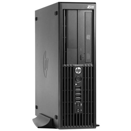 Front Standard. HP - Small Form Factor Workstation - 1 x Intel Core i3 i3-2100 3.10 GHz - Jack Black.