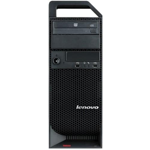 Front Standard. Lenovo - ThinkStation Tower Workstation - 1 x Intel Xeon W3550 3.06 GHz - Raven Black.