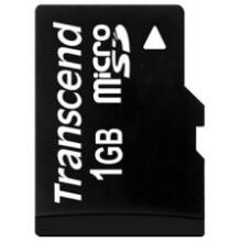 Front Large. Transcend - 1 GB microSD - 1 Card.