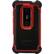 Front Large. Ballistic - Hard Shell Gel Carrying Case With Holster for HTC Evo 3D - Black, Red.