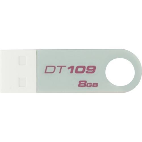 Front Standard. Kingston - DataTraveler 109 8 GB USB 2.0 Flash Drive, - 1 Pack.