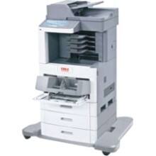 Front Large. Oki - LED Multifunction Printer - Monochrome - Plain Paper Print - Floor Standing.