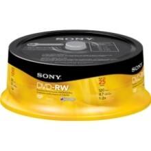 Front Large. Sony - DVD Rewritable Media - DVD-RW - 2x - 4.70 GB - 25 Pack Spindle.