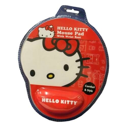 Front Standard. Hello Kitty - Hello Kitty 74709-RED Mouse Pad with Wrist Rest.