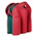 Front Large. Built NY - Carrying Case (Tote) for Bottle - Ski Patrol Red.