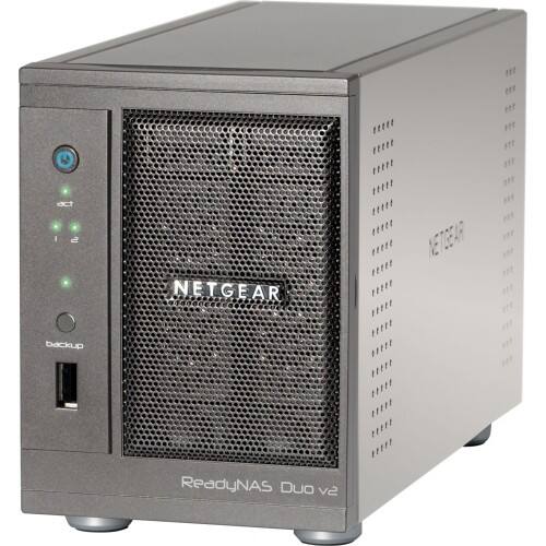 Front Standard. NETGEAR - ReadyNAS Duo Network Storage Server.