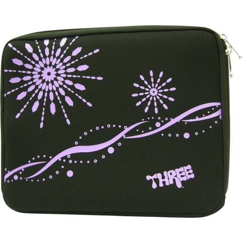 Front Standard. Three - Carrying Case (Sleeve) for 10" Netbook, iPad - Black.