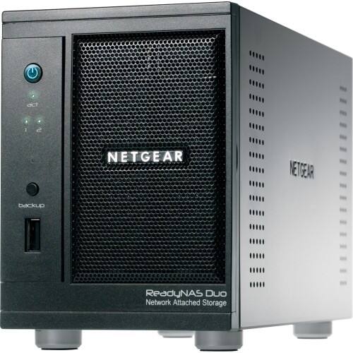 Front Standard. Netgear - ReadyNAS Duo RND2000 Network Storage Server.