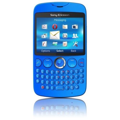 Front Standard. Sony Mobile Communications - Cellular Phone 2.75G - Blue.