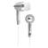 Front Large. Coby - Attitudz Earphone - Silver.