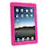 Front Standard. Fosmon - Translucent Silicone Protective Case For Apple iPad - Hot Pink.