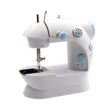 Front Large. Michley - Portable Electric Sewing Machine - White.