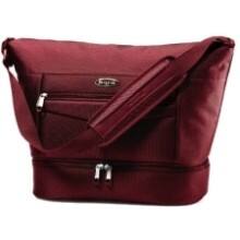 Front Large. Samsonite - Silhouette 12 Carrying Case for Travel Essential - Dark Red.