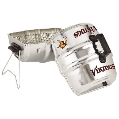 Front Standard. Keg-A-Que - NFL Minnesota Vikings NFL-ORG Charcoal Grill.