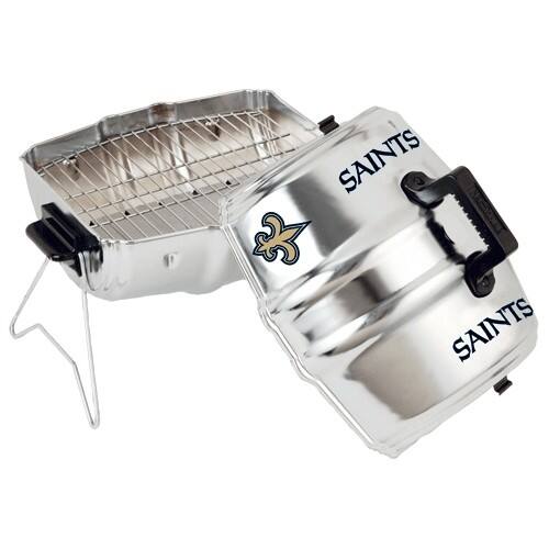 Front Standard. Keg-A-Que - NFL New Orleans Saints NFL-ORG Charcoal Grill.
