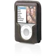 Front Large. Belkin - Formed F8Z246-BRN Leather Case for iPod Nano 3G - Brown.