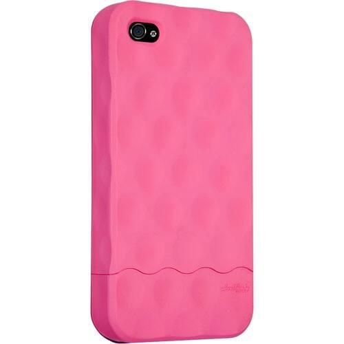 Front Standard. Hard Candy Cases - Bubble Slider for iPhone 4 Soft Touch - Pink.
