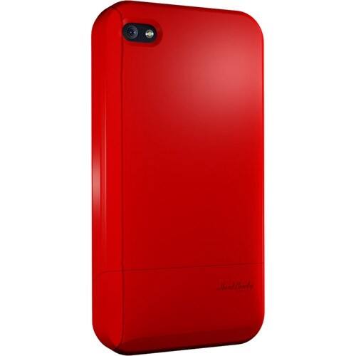 Front Standard. Hard Candy Cases - Candy Slider for iPhone 4 Soft Touch - Red.
