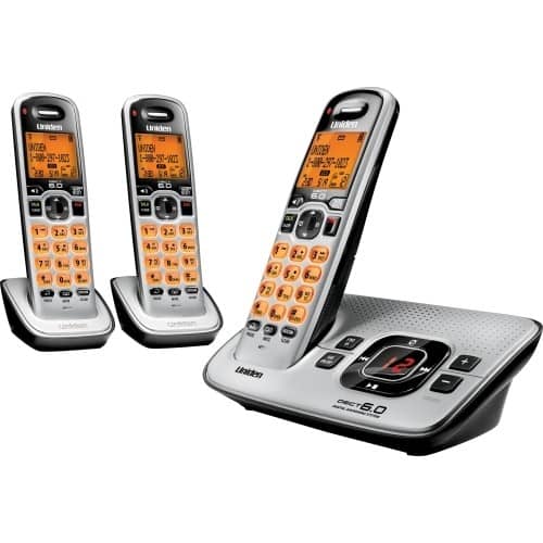 Front Standard. Uniden - D1680-3 Cordless Phone - DECT.
