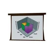 Front Large. Draper - Premier Electrol Projection Screen.