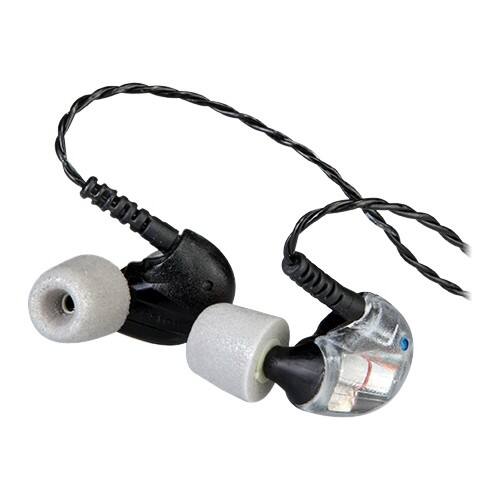 Front Standard. Westone - UM3X Earphone - Black, Clear.