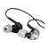 Front Standard. Westone - UM3X Earphone - Black, Clear.