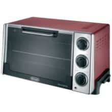 Front Large. DeLonghi - Toaster Oven - Red.