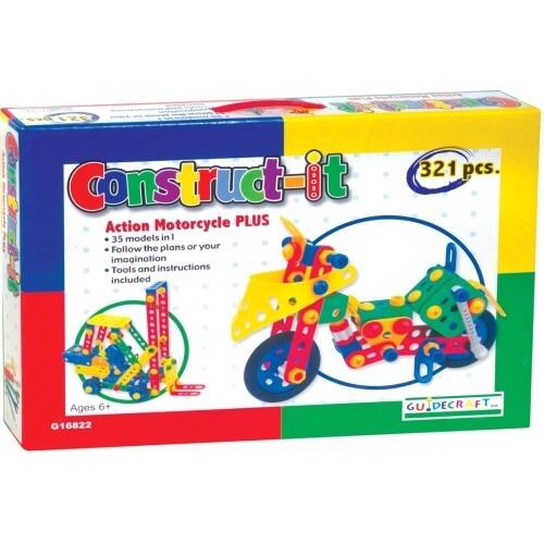 Front Standard. Guidecraft - Construct-It - 321 Pieces.