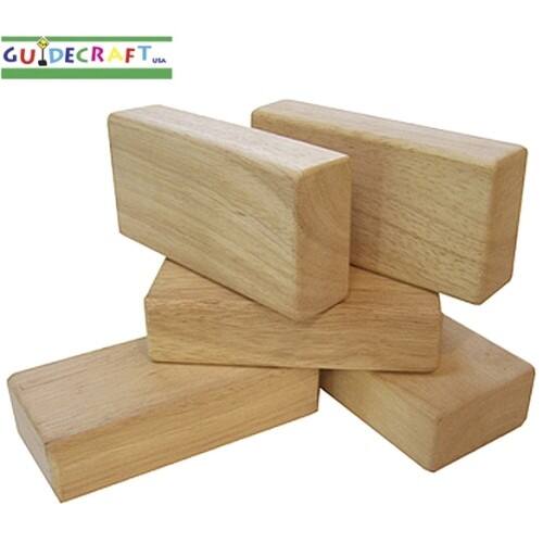 Front Standard. Guidecraft - 5 pc Hardwood Unit Block Set.