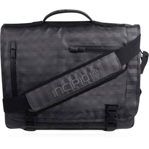 Front Standard. Incipio - Utility Carrying Case (Messenger) for 15" Notebook - Gunmetal.
