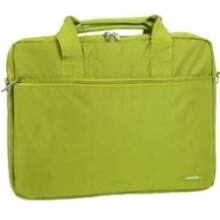 Front Large. JWorld - Carrying Case (Briefcase) for 15" Notebook - Olive Green.