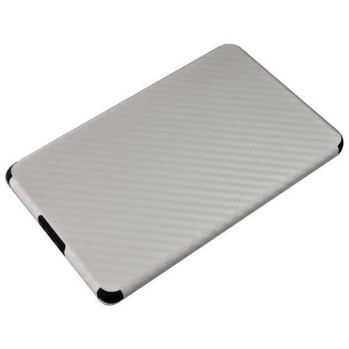 Front Standard. XGear - EXOSkin Carbon Fiber Skin Case for Amazon Kindle Fire - White.