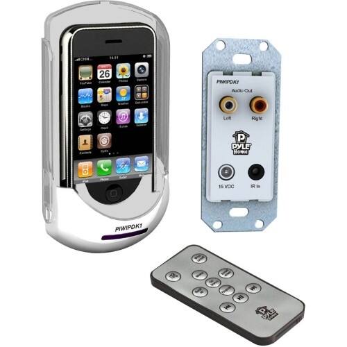 Front Standard. Pyle - Ipod/Iphone In-Wall Mounted Audio/Video Docking Center w/Wireless Remote.