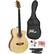 Front Standard. Pyle - 39'' Inch Beginner Jammer, Acoustic Guitar with Carrying Case and Accessories - Natural.