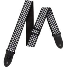 Front Large. Dunlop - D-38 B&W Check Guitar Strap.