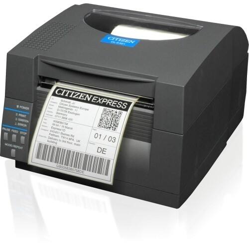 Front Standard. Citizen - Direct Thermal Printer - Monochrome - Desktop - Label Print - Dark Gray.
