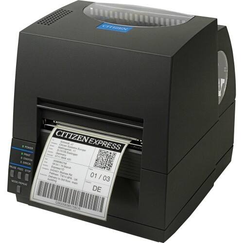 Front Standard. Citizen - Direct Thermal/Thermal Transfer Printer - Monochrome - Desktop - Label Print - Dark Gray.