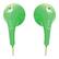 Front Large. iLuv - Bubble Gum II Earphone - Green.