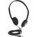 Front Large. Manhattan Products - Stereo Headphones Lightweight Design With Adjustable Headband - Black.