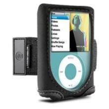 Front Large. DLO - Action Jacket Carrying Case for iPod - Black.