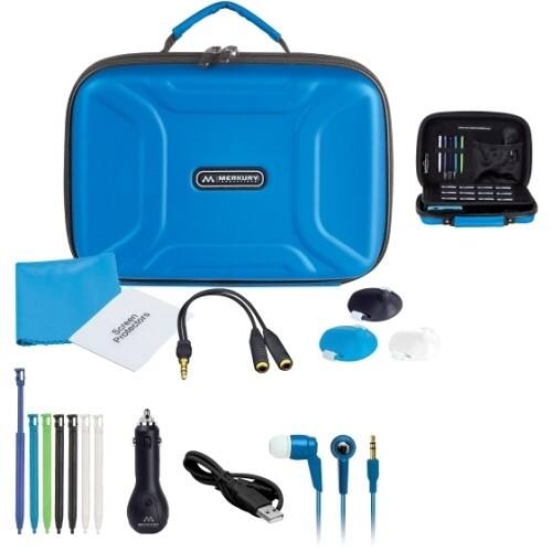 Front Standard. Merkury Innovations - 20-in-1 Deluxe Kit Blue For 3DS and DSi.